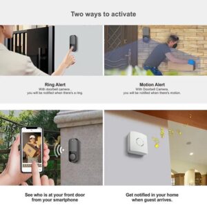 جرس لاسلكي لباب المنزل مزود بكاميرا