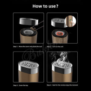 المبخرة الالكترونية المتنقلة للسيارة والمنزل يعمل بالشحن